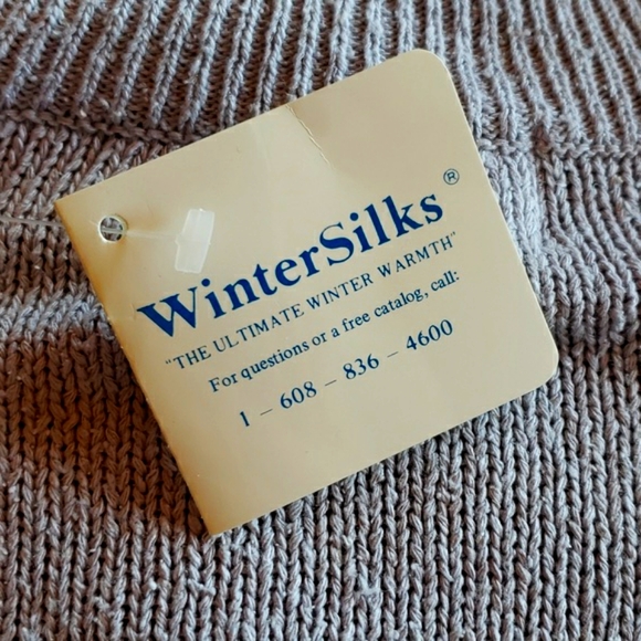 WINTERSILKS Vintage 100% Silk TurtleNeck Sweater Lavender XL NWT - Picture 3 of 9